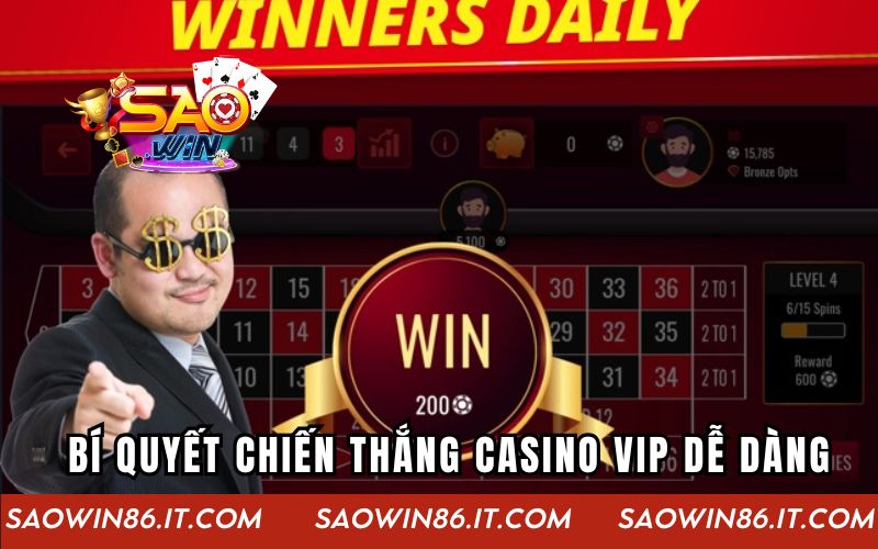 Casino Vip Pro | Trải Nghiệm Đỉnh Cao Tại Cổng Game Saowin Những bí quyết chiến thắng Casino Vip dễ dàng cho bạn