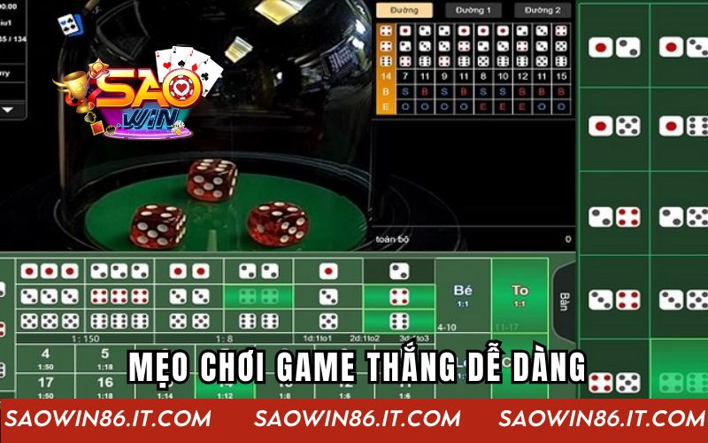 Tài Xỉu Đổi Thưởng | Trải Nghiệm Cá Cược Hấp Dẫn Cùng SAOWIN Mẹo chơi game thắng dễ dàng cho người mới